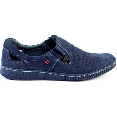 Pánské nazouvací boty 864 navy blue – Zboží Mobilmania