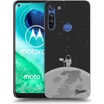 Pouzdro Picasee silikonové Motorola Moto G8 - Astronaut čiré – Zboží Mobilmania