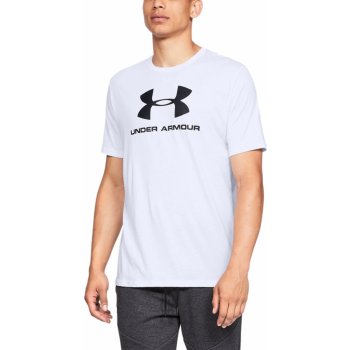 Under Armour Men's UA Sportstyle Logo Short Sleeve White/Black Fitness tričko