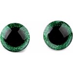 Glitrové bezpečnostní oči Ø25mm (Pár) Barva: Zelená – Zboží Dáma
