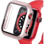 SES 2v1 Kryt s ochranným sklem na Apple Watch Apple Watch 40 mm 5.série - světle růžový 8643 – Zboží Živě