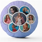 Sablio Kulatý polštář s vlastní fotografií průměr 40cm – Zboží Dáma