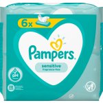 Pampers Sensitive vlhčené ubrousky 6 x 52 ks – Hledejceny.cz