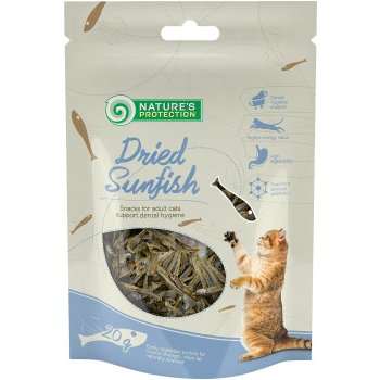 Nature's Protection snack Cat sušené rybičky 20 g