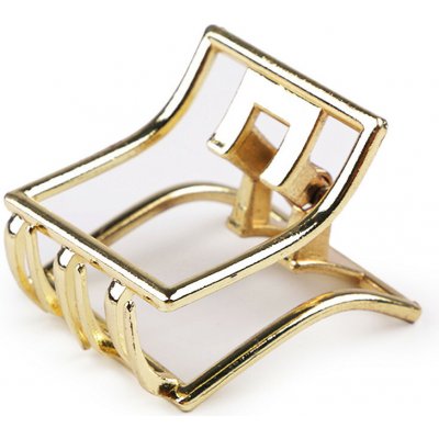 Skřipec do vlasů kovový Varianta: 4 zlatá sv., Balení: 1 ks – Zboží Dáma