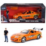 Jada Toys Rychle a zběsile – kovové auto 1995 Toyota Supra s figurkou 1:24 – Hledejceny.cz