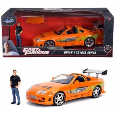 Jada Toys Rychle a zběsile – kovové auto 1995 Toyota Supra s figurkou 1:24 – Hledejceny.cz