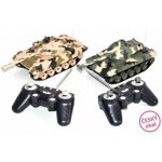 Teddies Tank Tanková bitva RC RTR 2ks 27MHZ a 40MHz maskáč 1:32 – Zboží Mobilmania