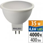 McLED LED žárovka GU5,3 MR16 4,6W 35W neutrální bílá 4000K, reflektor 12V 100° – Zboží Živě