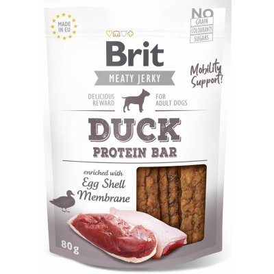 Brit Jerky Duck Protein Bar 12 x 80 g – Hledejceny.cz