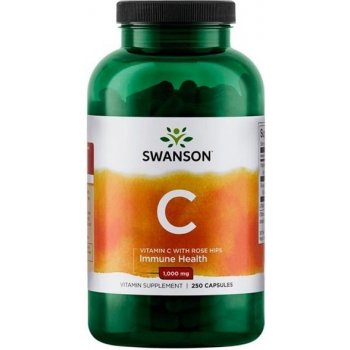 Swanson Vitamín C 1000 mg s Šípkem 250 kapslí