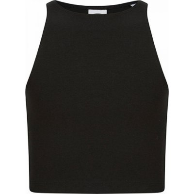 SF Minni dívčí strečové crop top tričko černá – Zboží Dáma