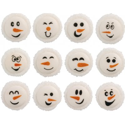 Günthart Cukrové zdobení Sněhuláci 12ks – Zboží Dáma