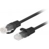 síťový kabel Lanberg PCU5-10CC-0025-BK patch, CAT.5E UTP, 0.25m, černý