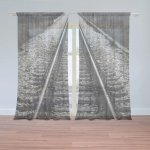 Sablio Záclony Koleje: 2ks 150x250cm – Hledejceny.cz