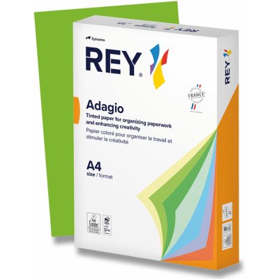 Rey Adagio barevný papír A4 80 g 500 listů intenzivní zelený – Zboží Dáma