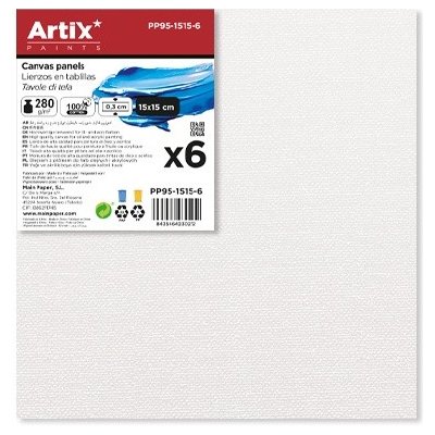 Artix Paints Malířská plátna na desce 15x15cm sada (6ks) – Zboží Dáma