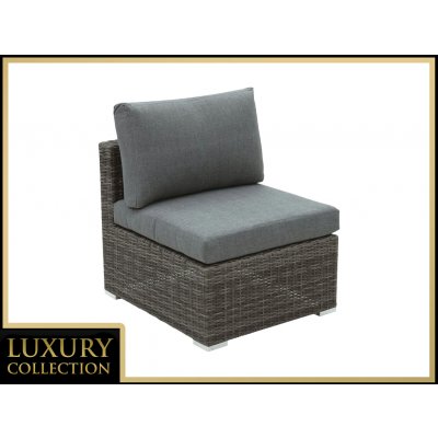 DEOKORK Ratanový středový díl MALIBU šedá – Zboží Dáma