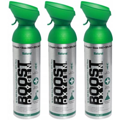 Boost Oxygen doplňkový kyslík v plechovce Přírodní Velký 3x9L – Hledejceny.cz