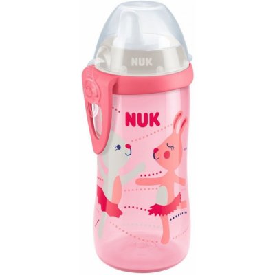 NUK first choice kiddy cup láhev růžová se zajíčky 300 ml – Zboží Mobilmania