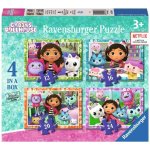 RAVENSBURGER Gábinin kouzelný domek 4v1 12 16 20 24 dílků – Zboží Mobilmania
