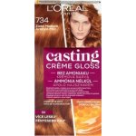 L’Oréal Casting Crème Gloss barva na vlasy 734 zlatá medová – Sleviste.cz