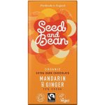 Seed and Bean čokoláda hořká Mandarinka a Zázvor 85 g – Zboží Mobilmania