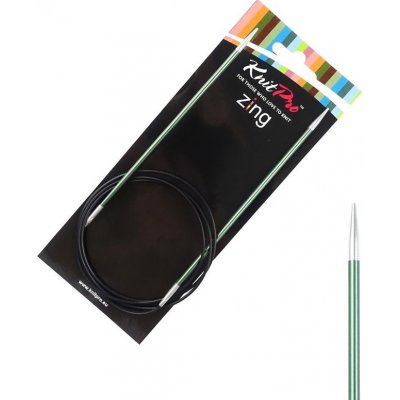 Pevné kruhové kovové jehlice Zing KnitPro 100 cm 3 mm – Zboží Dáma