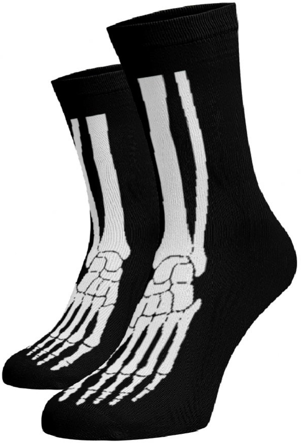Benami ponožky Kostra nohy Černá