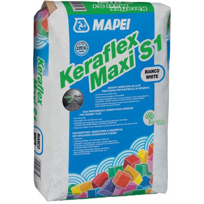 MAPEI KERAFLEX MAXI S1 DUST FREE Cementové lepidlo 25kg bílé – Zbozi.Blesk.cz