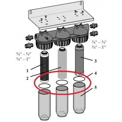 Honeywell OR60 těsnící kroužky pro filtr FF60, sada 3 ks – Zboží Dáma