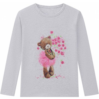 Dívčí tričko Wolf SB šedý melír – Zboží Dáma