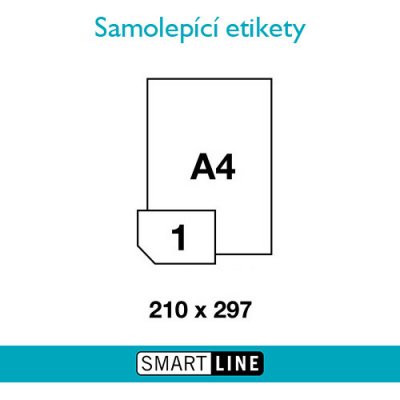 Print etikety na A4 210 x 297 100 ks – Zboží Mobilmania