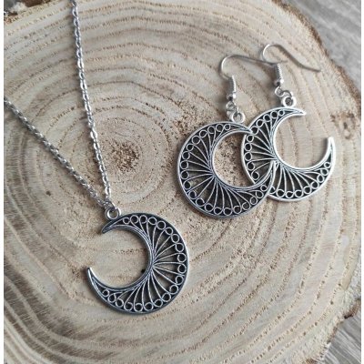 Ellami Ellami Verona 0020-1 Set řetízek a náušnice, BASIC srdce 100020-1 – Zboží Dáma