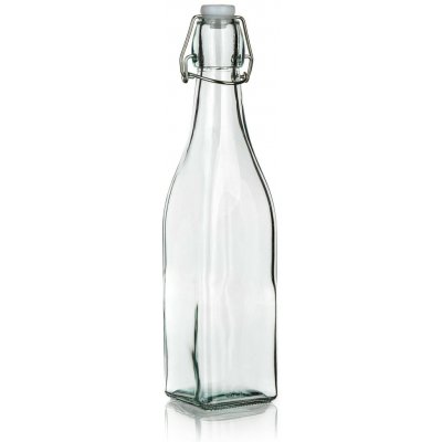 M.A.T. láhev s pákovým uzávěrem hranatá skleněná 500 ml – Hledejceny.cz
