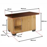 Ferplast Baita 80 dřevěná bouda pro psy 102 x 70 x 65,5 cm – HobbyKompas.cz