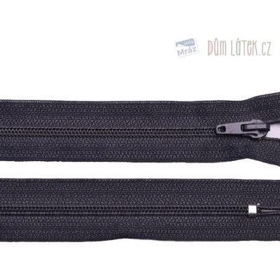 Zip spirálový 3mm nedělitelný 18cm temně šedá – Zboží Mobilmania