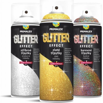 Primalex lak ve spreji Glitter Effect 400 ml stříbrná – Hledejceny.cz