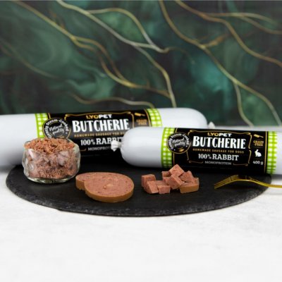 Lyopet Butcherie Rabbit sausage 400 g – Hledejceny.cz