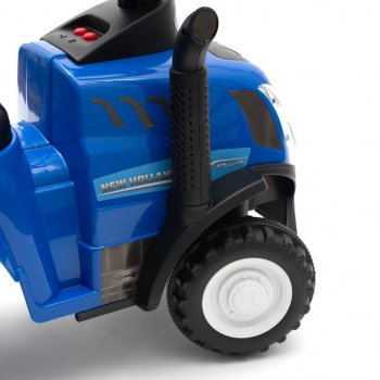 Baby Mix traktor s vlečkou a nářadím New Holland modré