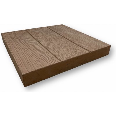 Báča Beton plošná protiskluzová Dřevo 40 x 40 x 5 cm 20571_SVE2 světle hnědá 1 ks – Sleviste.cz