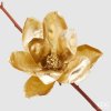 Květina Květina magnolie zlatá na klip, 20cm