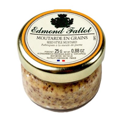 Edmond Fallot Hrubozrnná dijonská hořčice s bílým vínem, 25g - sklo – Zboží Dáma
