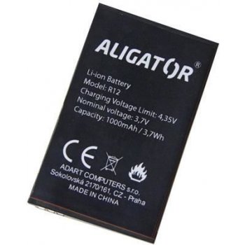 Aligator baterie R12 eXtremo, Li-Ion 1000 mAh, originální AR12BAL