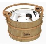Sawo 341M dřevěné vědro s uchem a vložkou z nerezové oceli 3l cedr – Zboží Mobilmania