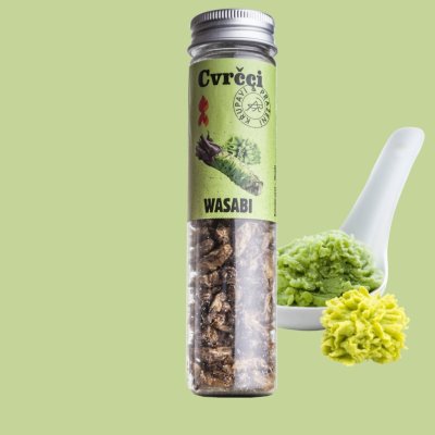 Sens Foods Křupaví pražení cvrčci ve zkumavce Wasabi 20 g
