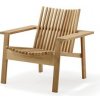 Zahradní židle a křeslo Cane-line Teakové stohovatelné nízké křeslo Amaze, 80x82x77 cm, bez sedáku