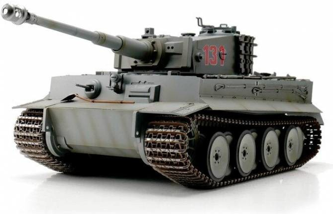 Torro RC tank German Tiger I IR šedý 2,4 Ghz RTR proporcionální 1:16