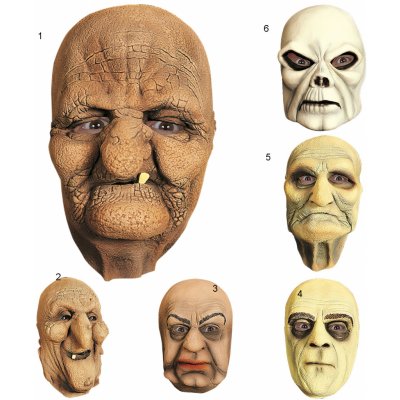 Latexová obličejová maska Halloween – Zboží Mobilmania