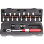 Quatros momentový klíč 1/4", 3-20 Nm, přesný 3%, se zástrčnými hlavicemi, 18 ks QS59003 – Hledejceny.cz